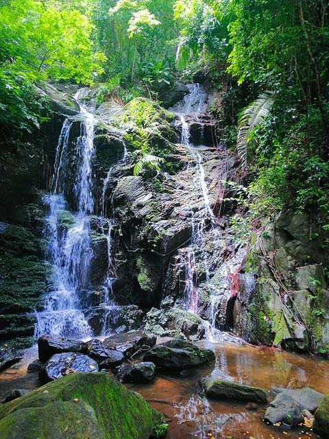 Waterfall, Guanaja, Honduras