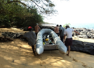 Banana Divers Boat, Sierra Leone
