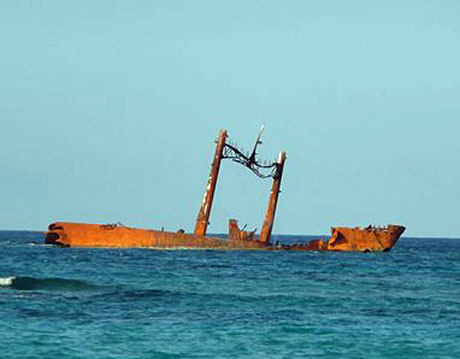 Astron wreck, Punta Cana, Dominican Republic, public domain