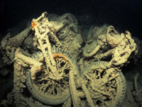 Motorbikes on the Thistlegorm